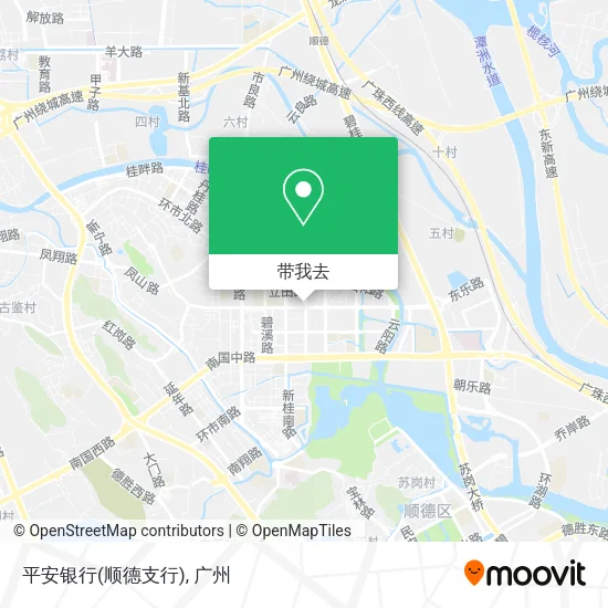 平安银行(顺德支行)地图