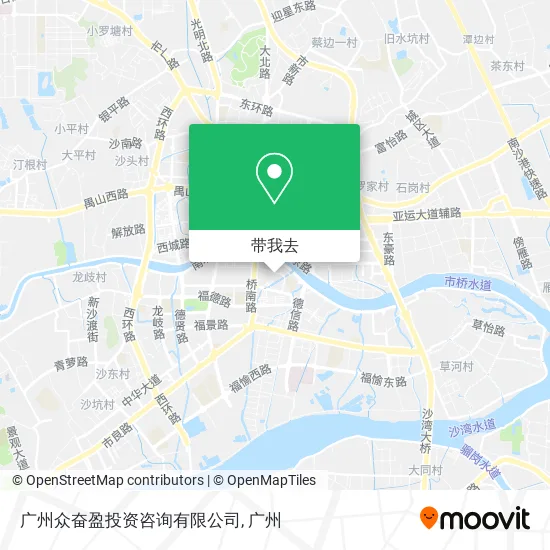 广州众奋盈投资咨询有限公司地图
