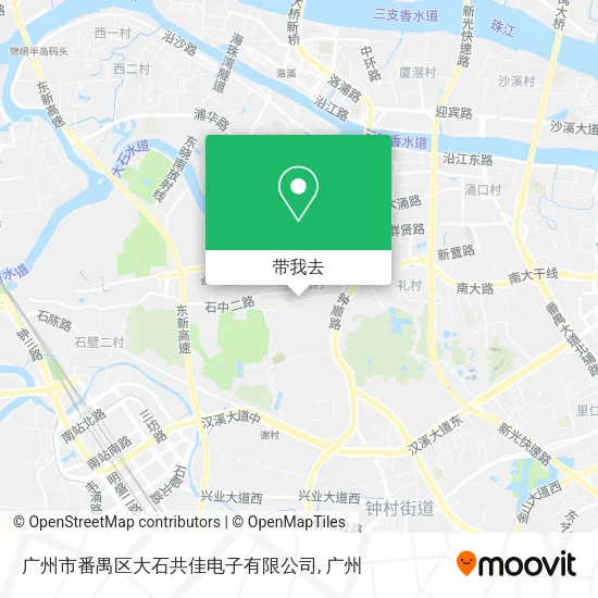 广州市番禺区大石共佳电子有限公司地图