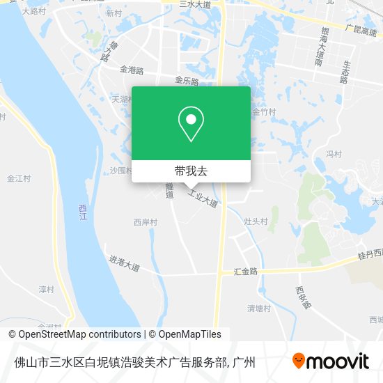 佛山市三水区白坭镇浩骏美术广告服务部地图