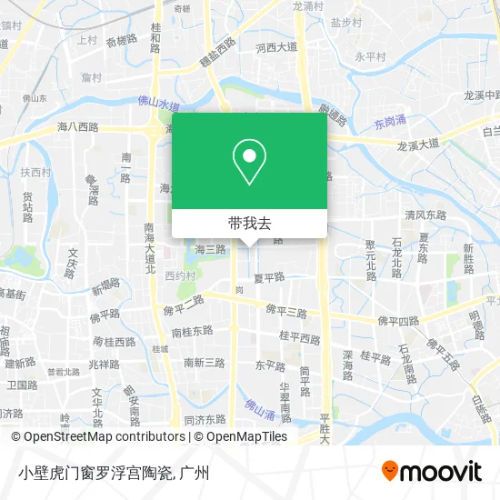 小壁虎门窗罗浮宫陶瓷地图