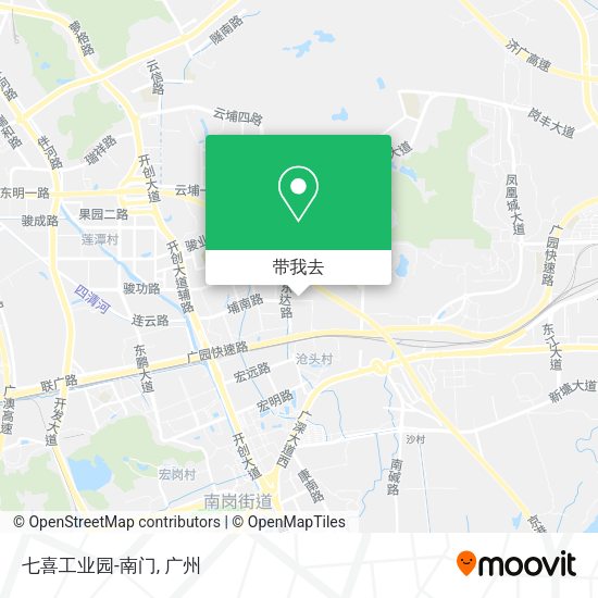 七喜工业园-南门地图