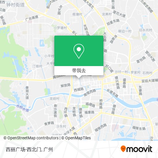 西丽广场-西北门地图