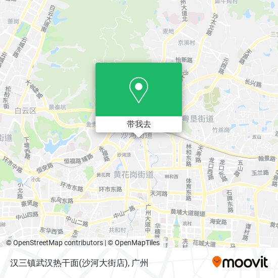 汉三镇武汉热干面(沙河大街店)地图