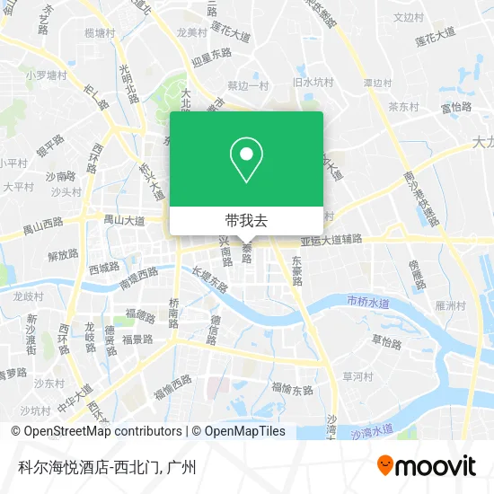 科尔海悦酒店-西北门地图