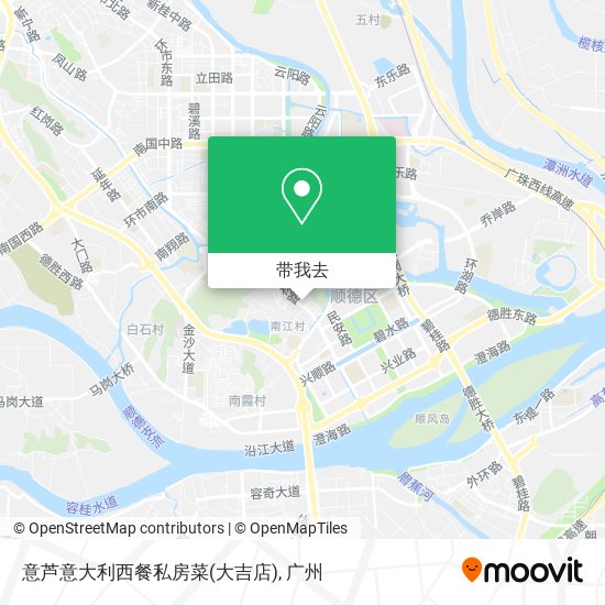 意芦意大利西餐私房菜(大吉店)地图
