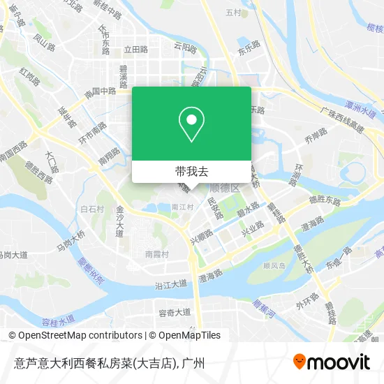 意芦意大利西餐私房菜(大吉店)地图