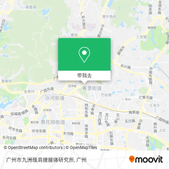 广州市九洲颈肩腰腿痛研究所地图