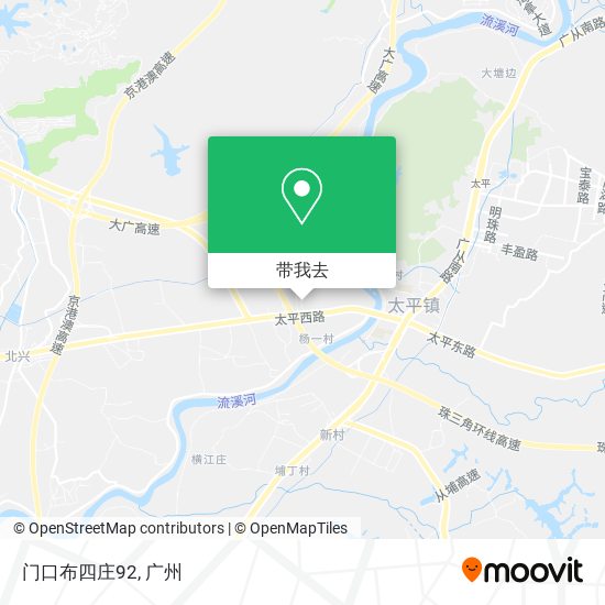 门口布四庄92地图