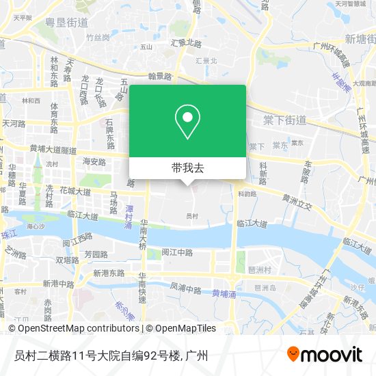 员村二横路11号大院自编92号楼地图