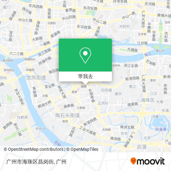 广州市海珠区昌岗街地图