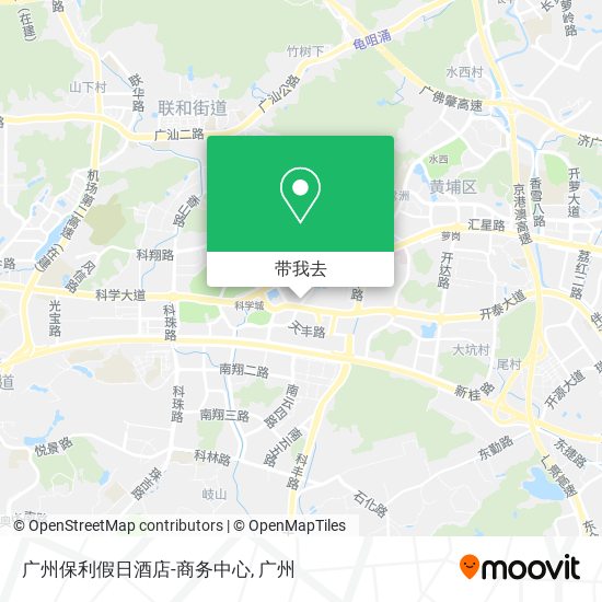 广州保利假日酒店-商务中心地图