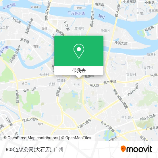 808连锁公寓(大石店)地图