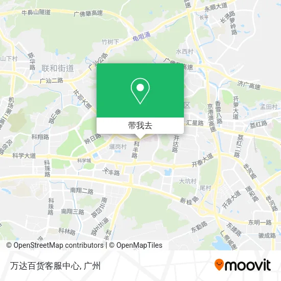万达百货客服中心地图