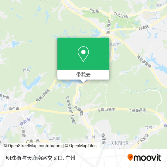 明珠街与天鹿南路交叉口地图