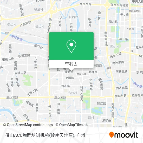 佛山ACU舞蹈培训机构(岭南天地店)地图