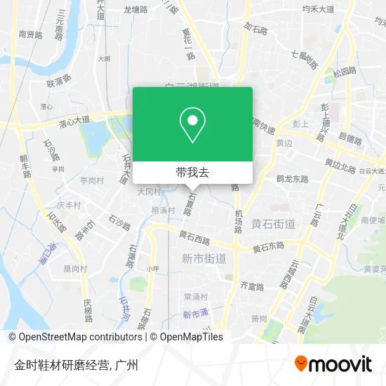 金时鞋材研磨经营地图