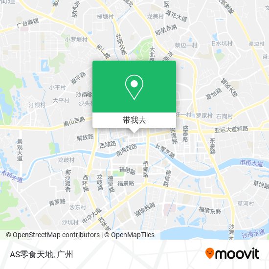 AS零食天地地图