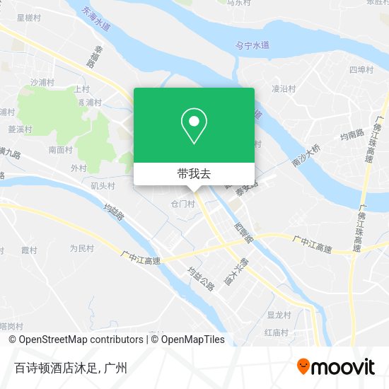百诗顿酒店沐足地图