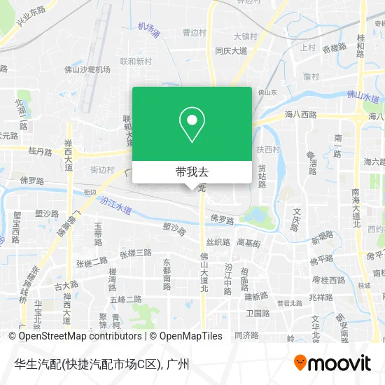 华生汽配(快捷汽配市场C区)地图