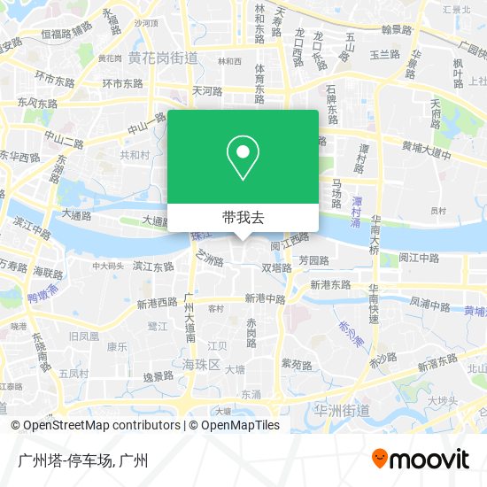 广州塔-停车场地图