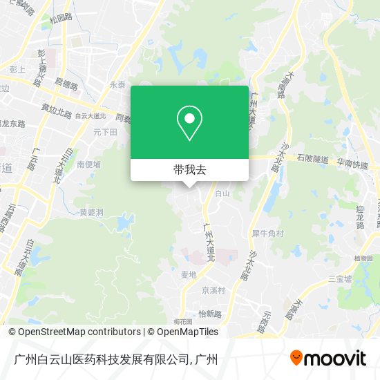 广州白云山医药科技发展有限公司地图