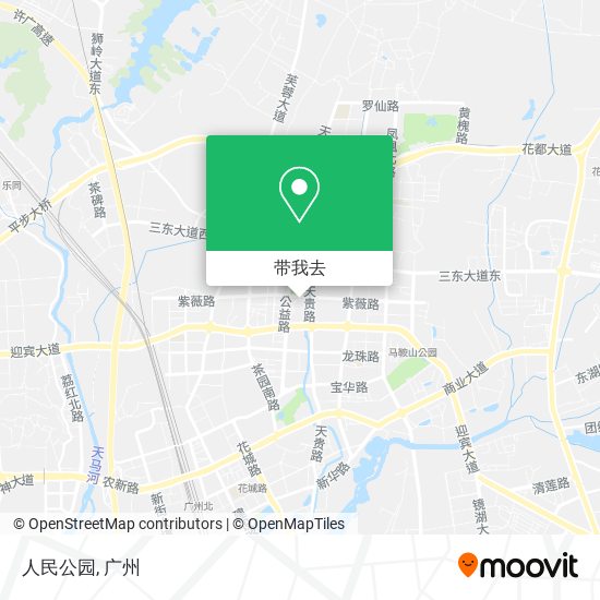 人民公园地图