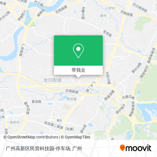 广州高新区民营科技园-停车场地图