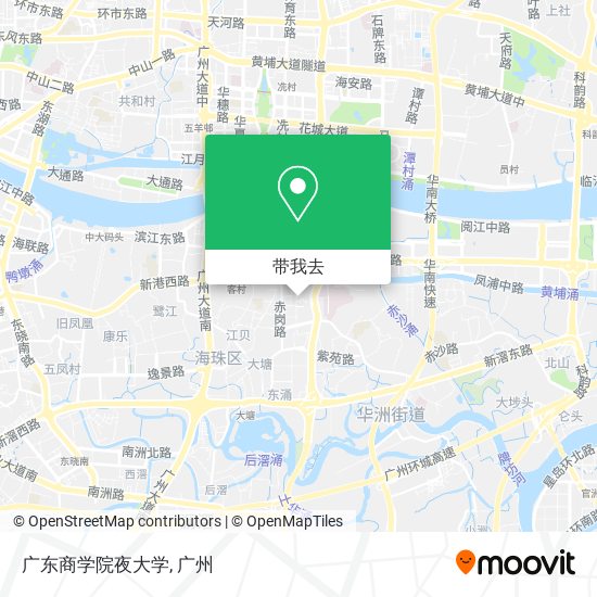 广东商学院夜大学地图