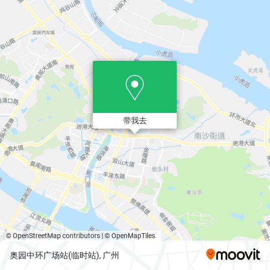 奥园中环广场站(临时站)地图