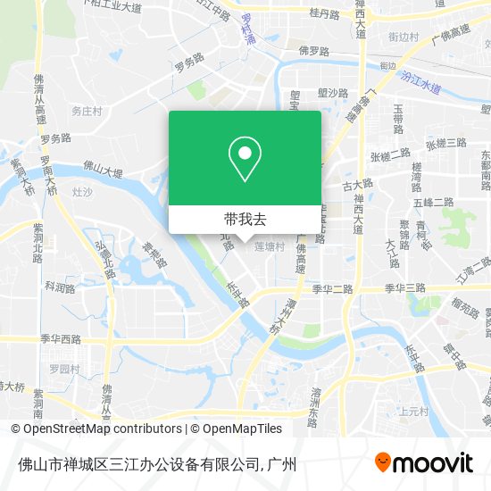 佛山市禅城区三江办公设备有限公司地图