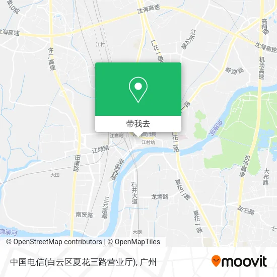 中国电信(白云区夏花三路营业厅)地图