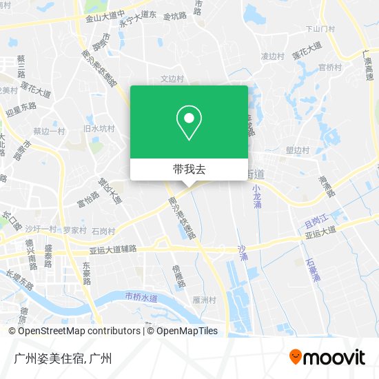广州姿美住宿地图