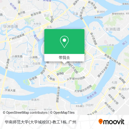 华南师范大学(大学城校区)-教工1栋地图