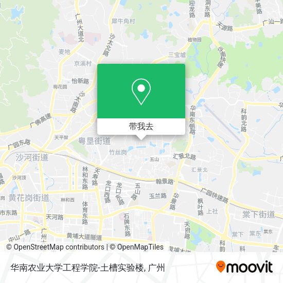 华南农业大学工程学院-土槽实验楼地图