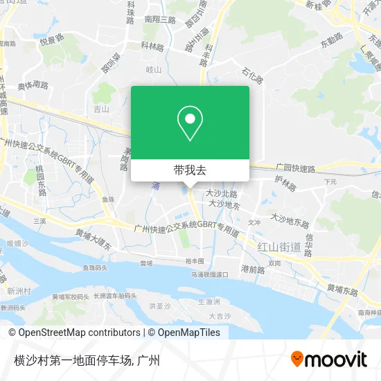 横沙村第一地面停车场地图