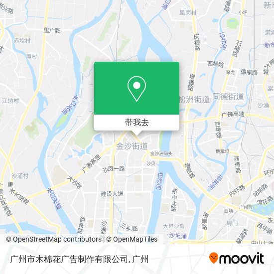 广州市木棉花广告制作有限公司地图