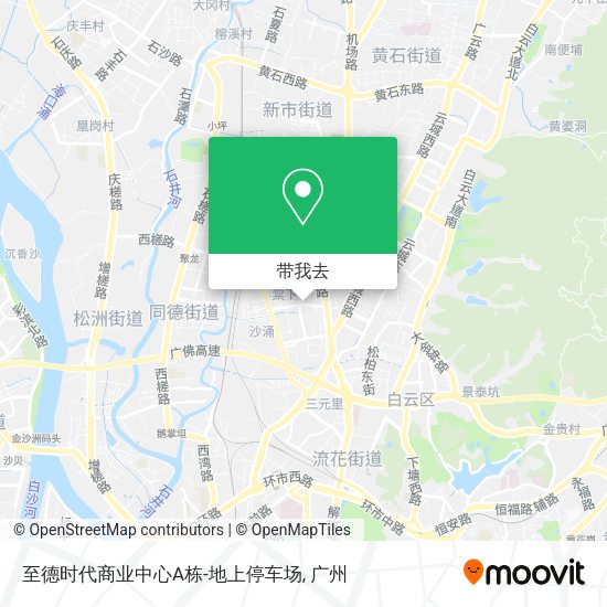 至德时代商业中心A栋-地上停车场地图