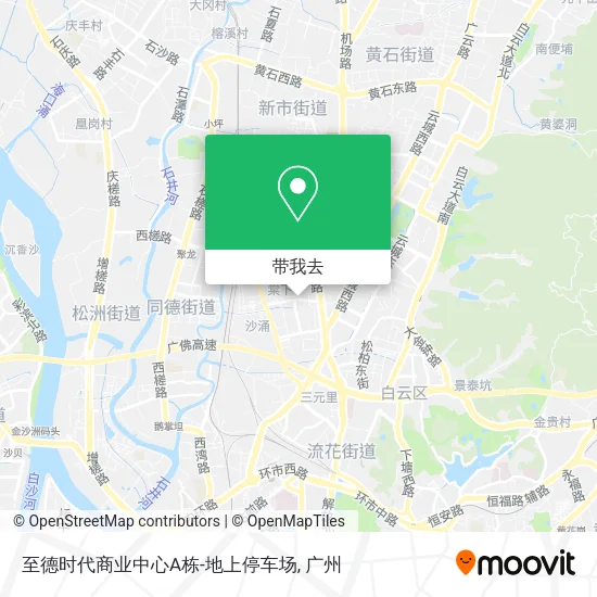至德时代商业中心A栋-地上停车场地图