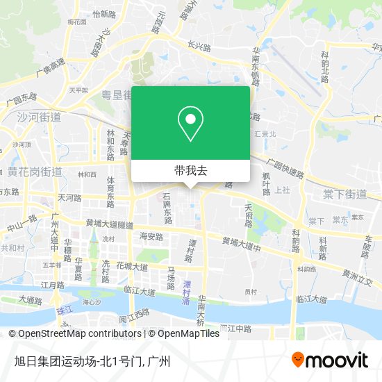 旭日集团运动场-北1号门地图