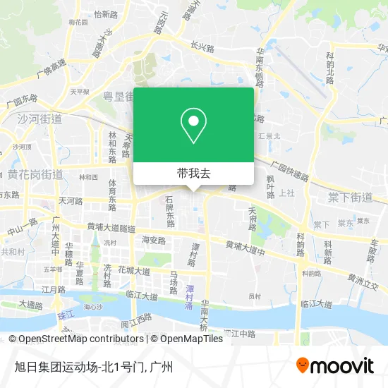 旭日集团运动场-北1号门地图