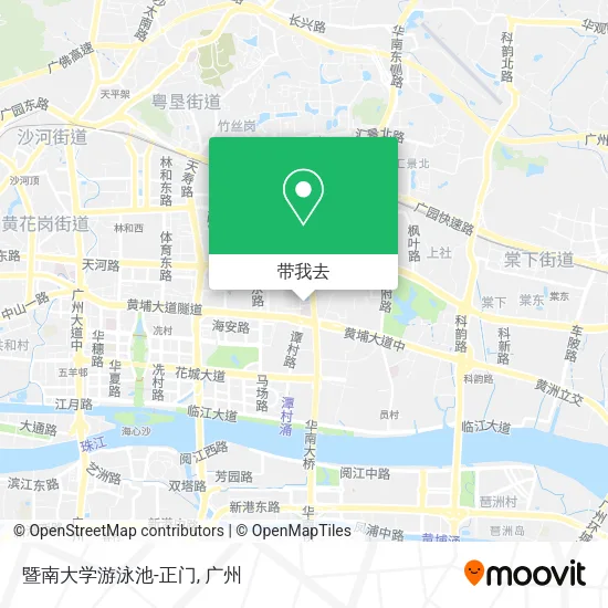 暨南大学游泳池-正门地图