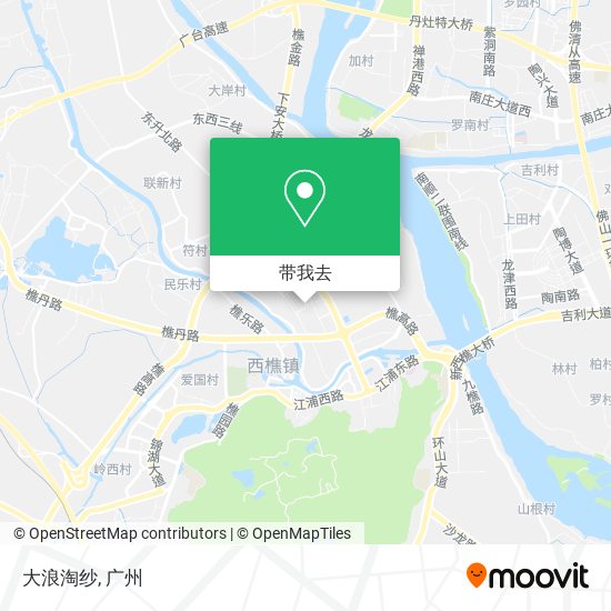 大浪淘纱地图