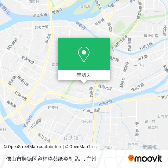 佛山市顺德区容桂格茹纸类制品厂地图