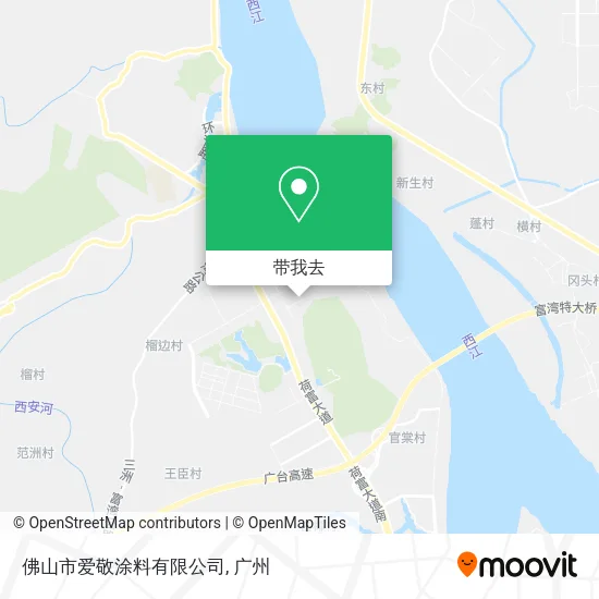 佛山市爱敬涂料有限公司地图