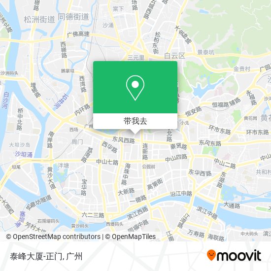 泰峰大厦-正门地图
