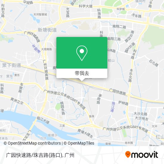 广园快速路/珠吉路(路口)地图