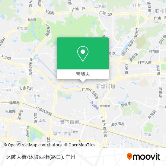 沐陂大街/沐陂西街(路口)地图
