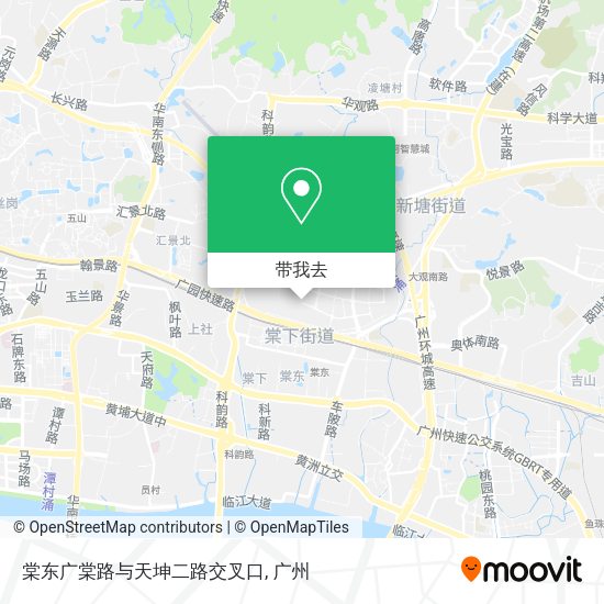 棠东广棠路与天坤二路交叉口地图