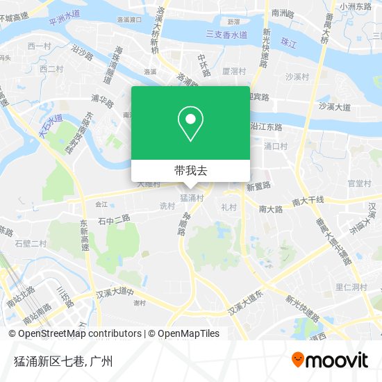猛涌新区七巷地图